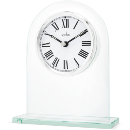 Acctim Adelaide Glass Mantel Table Clock - Size: 4.9 x 14.2 x 17cm - Multi - Wilko - thumbnail 3