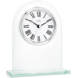 Acctim Adelaide Glass Mantel Table Clock - Size: 4.9 x 14.2 x 17cm - Multi - Wilko - thumbnail 4