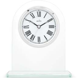 Acctim Adelaide Glass Mantel Table Clock - Size: 4.9 x 14.2 x 17cm - Multi - Wilko - thumbnail 1