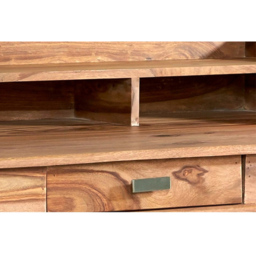 Brooklyn Hana Single Drawer 3 Shelf Sheesham Study Desk Set of 2 - Brown - Wilko - thumbnail 4