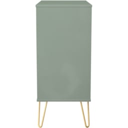 Crowndale Diamond 4 Drawer Reed Green Chest of Drawers Ready Assembled - Wilko - thumbnail 3