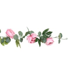 Artificial Big Rose Garland Pink - Wilko - thumbnail 4