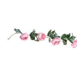 Artificial Big Rose Garland Pink - Wilko - thumbnail 3