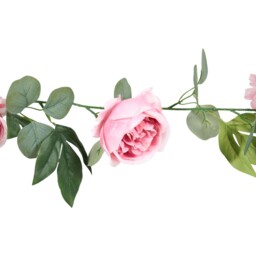 Artificial Big Rose Garland Pink - Wilko - thumbnail 5