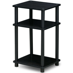 Walplus 2 Shelf Americano and Black Turn-N-Tube End Table - Size: 29.21 x 57.91 x 34.04cm - Wilko - thumbnail 3