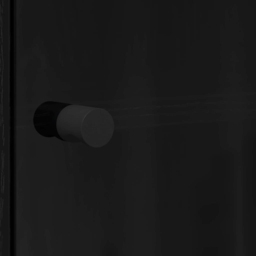 vidaXL 2 Glass Door 4 Shelf Black Oak Slim Highboard - Size: 142 x 35 x 37cm - Wilko - thumbnail 5