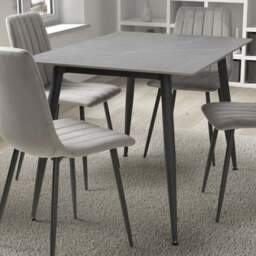 Monaco 4 Seater Dining Table Grey - Wilko - thumbnail 1