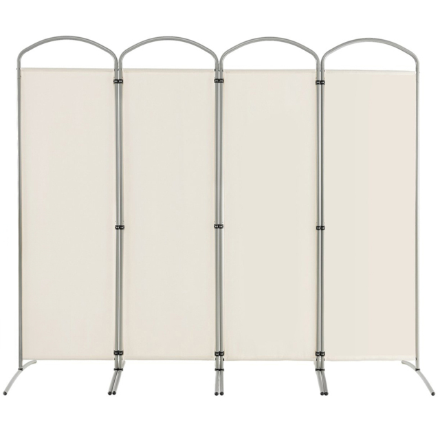 Costway 4 Panel White Freestanding Folding Room Divider - Size: 89 x 27 x 10cm - Wilko - image 1