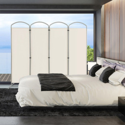 Costway 4 Panel White Freestanding Folding Room Divider - Size: 89 x 27 x 10cm - Wilko - thumbnail 3