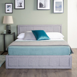 Home Treats Single Grey Ottoman Bed - Wilko - thumbnail 1
