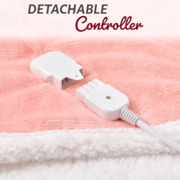 GlamHaus Light Pink Electric Throw 160 x 130cm - Wilko - thumbnail 5