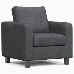 York Grey Turin Armchair - Size: 86 x 54 x 75cm - Wilko - thumbnail 3