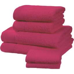 Rapport Home Chatsworth Super Soft 600gsm Combed Cotton Pink Hand Towel - Size: 3 x 80 x 50cm - Wilko - thumbnail 1