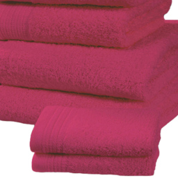 Rapport Home Chatsworth Super Soft 600gsm Combed Cotton Pink Hand Towel - Size: 3 x 80 x 50cm - Wilko - thumbnail 4