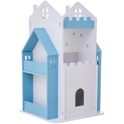 Living and Home 3 Tier Blue Rotating Kids Castle Bookshelf - Size: 3 Shelf - Wilko - thumbnail 3