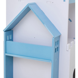 Living and Home 3 Tier Blue Rotating Kids Castle Bookshelf - Size: 3 Shelf - Wilko - thumbnail 6