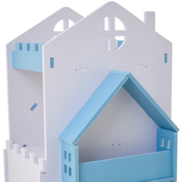 Living and Home 3 Tier Blue Rotating Kids Castle Bookshelf - Size: 3 Shelf - Wilko - thumbnail 5