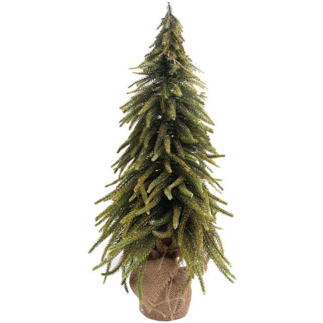 St Helens Gold Finish Decorative Christmas Tree 52cm - Size: 520 x 250 x 250cm - Green - Wilko - image 1