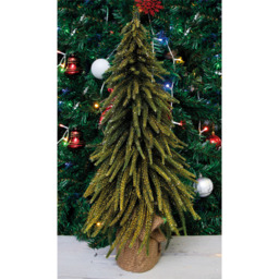St Helens Gold Finish Decorative Christmas Tree 52cm - Size: 520 x 250 x 250cm - Green - Wilko - thumbnail 4