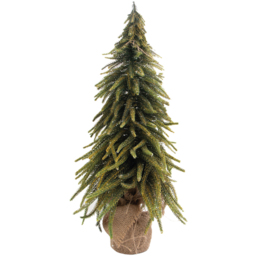 St Helens Gold Finish Decorative Christmas Tree 52cm - Size: 520 x 250 x 250cm - Green - Wilko