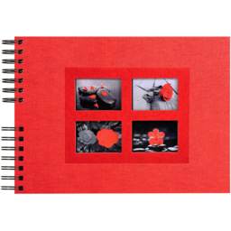 Exacompta Passion Red Spiral Photo Album 50 Sheets 100 Photos - Size: 3 x 22 x 32cm - Wilko - thumbnail 3