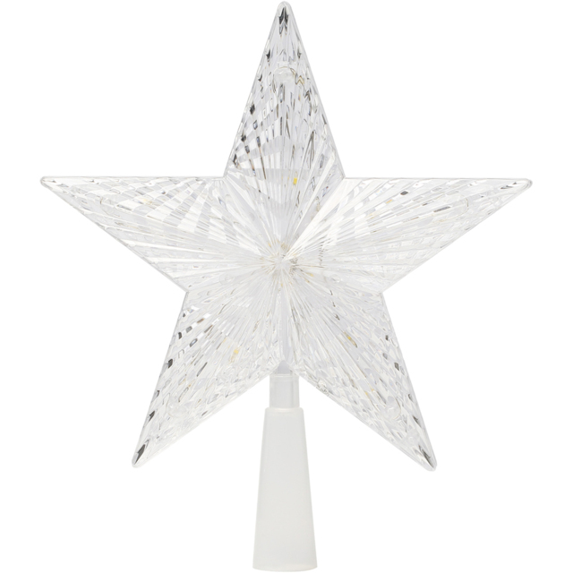 The Christmas Workshop White LED Star Tree Topper - Size: 17 x 4 x 17cm - Wilko - image 1