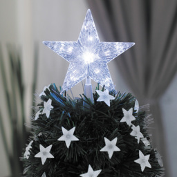The Christmas Workshop White LED Star Tree Topper - Size: 17 x 4 x 17cm - Wilko - thumbnail 3