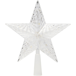 The Christmas Workshop White LED Star Tree Topper - Size: 17 x 4 x 17cm - Wilko - thumbnail 1