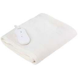 Carmen King Size White Heated Electric Under Blanket - Size: 165 x 137 x 1cm - GOLD - Wilko