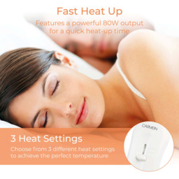 Carmen King Size White Heated Electric Under Blanket - Size: 165 x 137 x 1cm - GOLD - Wilko - thumbnail 5