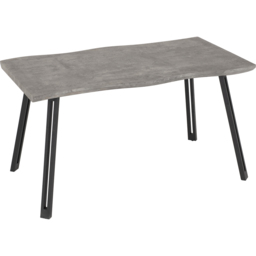 Seconique Quebec 4 Seater Wave Edge Dining Set Concrete and Grey - Wilko - thumbnail 4