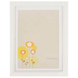 The Port. Co Gallery Ridged White Photo Frame 8 x 6 inch - Size: A5 - Wilko