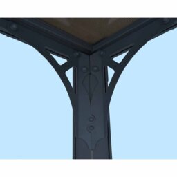 Palram Milano 4300 4.3 x 3m Grey Bronze Garden Gazebo - Size: 3 x 4m - Palram Canopia - Wilko - thumbnail 4