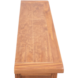 Padua 4 Shelf Lacquered Wide Bookcase - Brown - Wilko - thumbnail 7