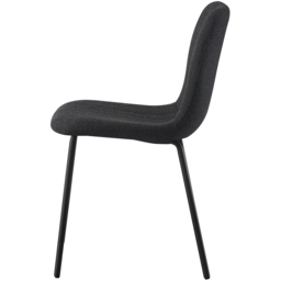 Bella Set of 6 Black Teddy Faux Fur Stitched Design Dining Chairs - MCC - Wilko - thumbnail 4