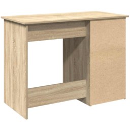 vidaXL 3 Drawer Single Shelf Computer Desk Sonoma Oak - Size: 75 x 102 x 50cm - Brown - Wilko - thumbnail 7