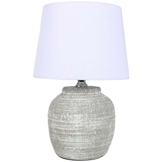 Caspian Grey Concrete Table Lamp - Size: 28 x 43 x 28cm - Wilko - image 1