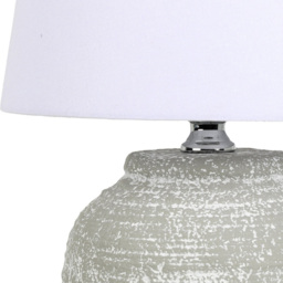 Caspian Grey Concrete Table Lamp - Size: 28 x 43 x 28cm - Wilko - thumbnail 4