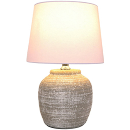 Caspian Grey Concrete Table Lamp - Size: 28 x 43 x 28cm - Wilko - thumbnail 3