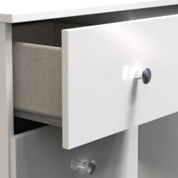 Crowndale Yarmouth 3 Drawer White Vanity Ready Assembled - Size: 40 x 93 x 79cm - Wilko - thumbnail 7