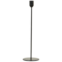 Set of 3 Noir Taper Candle Holders - Black - Wilko - thumbnail 3