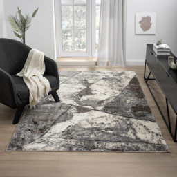 Desire Rugs Eleanor Grey Slate Embossed Rug 80 x 150cm - Size: 80 x 150 x 2cm - Wilko - thumbnail 6