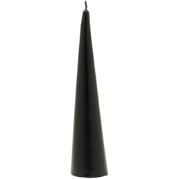 The Christmas Gift Co Black Tapered Candle - Size: 32 x 7 x 7cm - The Christmas Gift Co. - Wilko - thumbnail 3