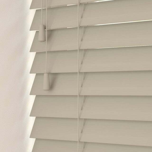 New Edge Blinds Grained Venetian Blinds Taupe 200cm - Size: W 200cm x D 130cm - Wilko