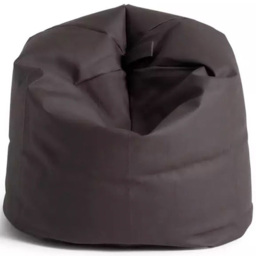 Kaikoo Brown Faux Leather Beanbag - Size: 45  x 45  x 60cm - Wilko - thumbnail 3