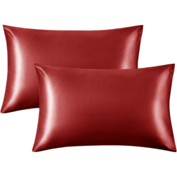 Intimates King Size Red Satin Bedding Set - Wilko - thumbnail 3