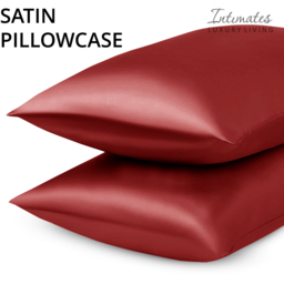 Intimates King Size Red Satin Bedding Set - Wilko - thumbnail 6