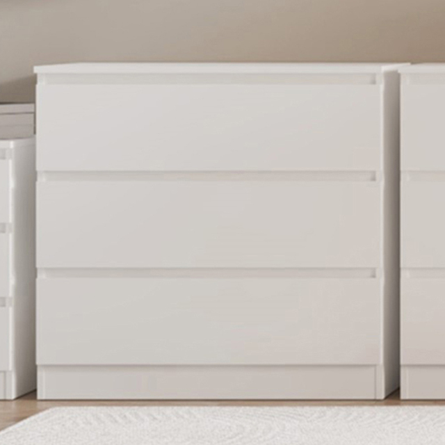 Seconique Malvern 3 Drawer White Chest of Drawers - Wilko - image 1