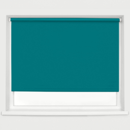 Caecus Blackout Roller Blinds Teal 180cm x 120cm - Green - Wilko