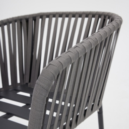 Home Detail Fiji 4 Seater Garden Dining Set Grey - Wilko - thumbnail 6